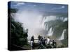 Iguacu (Iguazu) Falls, Border of Brazil and Argentina, South America-G Richardson-Stretched Canvas