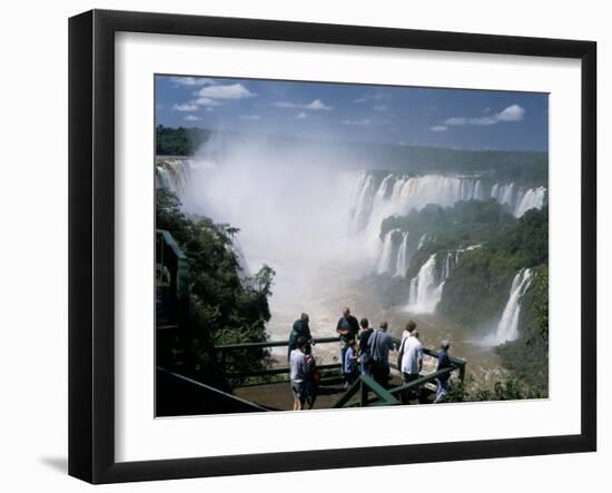 Iguacu (Iguazu) Falls, Border of Brazil and Argentina, South America-G Richardson-Framed Photographic Print