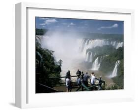 Iguacu (Iguazu) Falls, Border of Brazil and Argentina, South America-G Richardson-Framed Photographic Print