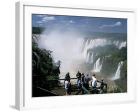 Iguacu (Iguazu) Falls, Border of Brazil and Argentina, South America-G Richardson-Framed Photographic Print