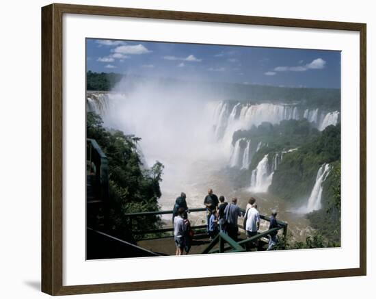 Iguacu (Iguazu) Falls, Border of Brazil and Argentina, South America-G Richardson-Framed Photographic Print