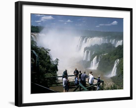 Iguacu (Iguazu) Falls, Border of Brazil and Argentina, South America-G Richardson-Framed Photographic Print