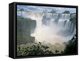 Iguacu (Iguazu) Falls, Border of Brazil and Argentina, South America-G Richardson-Framed Stretched Canvas