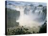 Iguacu (Iguazu) Falls, Border of Brazil and Argentina, South America-G Richardson-Stretched Canvas