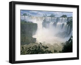 Iguacu (Iguazu) Falls, Border of Brazil and Argentina, South America-G Richardson-Framed Photographic Print