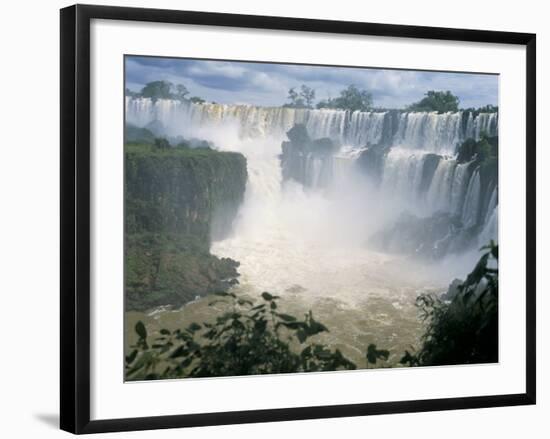 Iguacu (Iguazu) Falls, Border of Brazil and Argentina, South America-G Richardson-Framed Photographic Print