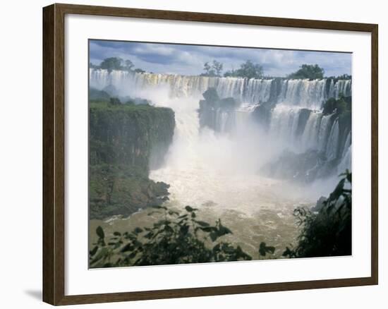 Iguacu (Iguazu) Falls, Border of Brazil and Argentina, South America-G Richardson-Framed Photographic Print