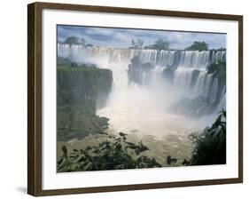 Iguacu (Iguazu) Falls, Border of Brazil and Argentina, South America-G Richardson-Framed Photographic Print