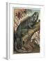 Iguana by Alfred Edmund Brehm-Stefano Bianchetti-Framed Giclee Print