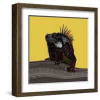 Iguana Gold-Sharon Turner-Framed Art Print