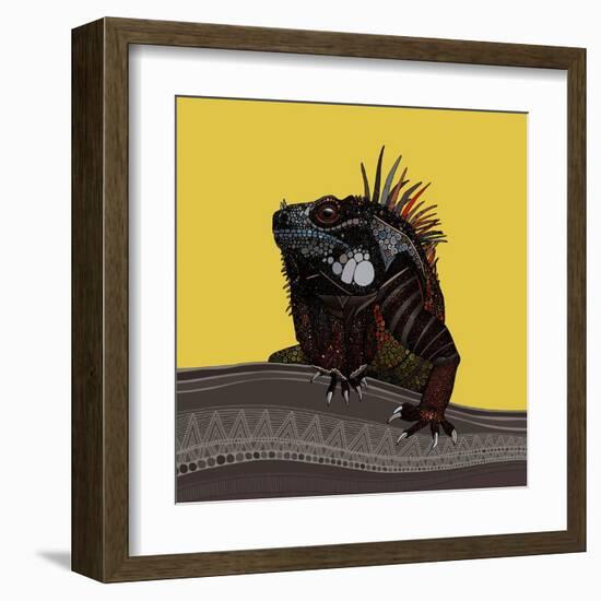 Iguana Gold-Sharon Turner-Framed Art Print