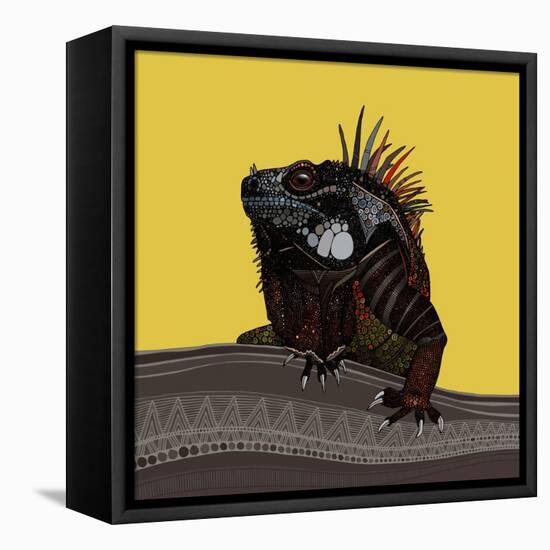 Iguana Gold-Sharon Turner-Framed Stretched Canvas