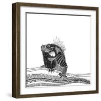 Iguana (Variant 1)-Sharon Turner-Framed Art Print