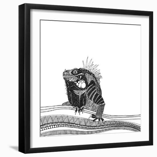 Iguana (Variant 1)-Sharon Turner-Framed Art Print