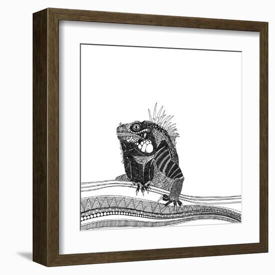 Iguana (Variant 1)-Sharon Turner-Framed Art Print