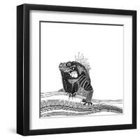 Iguana (Variant 1)-Sharon Turner-Framed Art Print