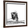 Iguana (Variant 1)-Sharon Turner-Framed Art Print