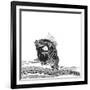 Iguana (Variant 1)-Sharon Turner-Framed Art Print