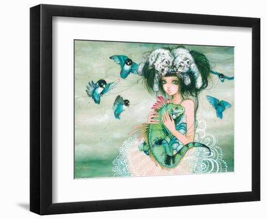 Iguana-Camilla D'Errico-Framed Art Print