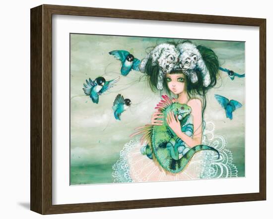 Iguana-Camilla D'Errico-Framed Art Print