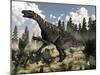 Iguanodon Dinosaur Roaring-Stocktrek Images-Mounted Art Print