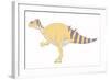 Iguanodon Pencil Drawing with Digital Color-Stocktrek Images-Framed Art Print