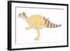 Iguanodon Pencil Drawing with Digital Color-Stocktrek Images-Framed Art Print