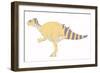Iguanodon Pencil Drawing with Digital Color-Stocktrek Images-Framed Art Print