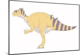 Iguanodon Pencil Drawing with Digital Color-Stocktrek Images-Mounted Art Print