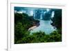 Iguassu Falls, the Largest Series of Waterfalls of the World, View from Brazilian Side-Curioso Travel Photography-Framed Photographic Print