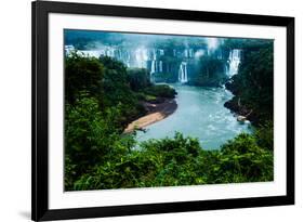 Iguassu Falls, the Largest Series of Waterfalls of the World, View from Brazilian Side-Curioso Travel Photography-Framed Photographic Print