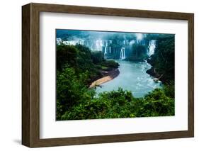 Iguassu Falls, the Largest Series of Waterfalls of the World, View from Brazilian Side-Curioso Travel Photography-Framed Photographic Print