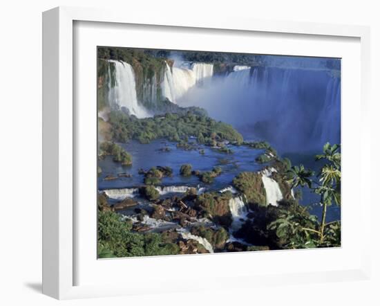 Iguassu or Iguacu Waterfalls, Formerly Known as Santa Maria Falls, on the Brazil Argentina Border-Paul Schutzer-Framed Photographic Print