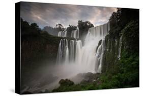Iguazu Falls at Sunset-Alex Saberi-Stretched Canvas