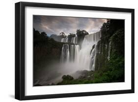 Iguazu Falls at Sunset-Alex Saberi-Framed Photographic Print