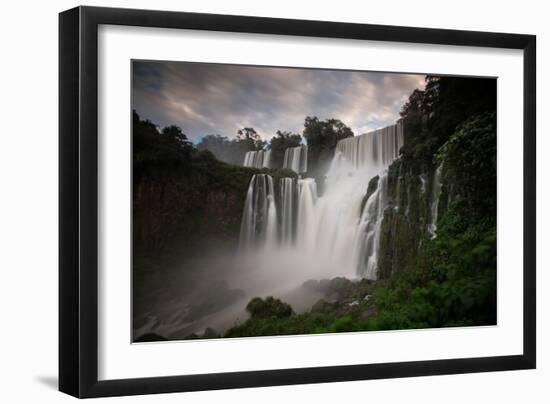 Iguazu Falls at Sunset-Alex Saberi-Framed Photographic Print