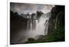 Iguazu Falls at Sunset-Alex Saberi-Framed Photographic Print