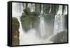 Iguazu Falls from Argentinian side, UNESCO World Heritage Site, on border of Argentina and Brazil, -G&M Therin-Weise-Framed Stretched Canvas