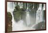 Iguazu Falls from Argentinian side, UNESCO World Heritage Site, on border of Argentina and Brazil, -G&M Therin-Weise-Framed Photographic Print