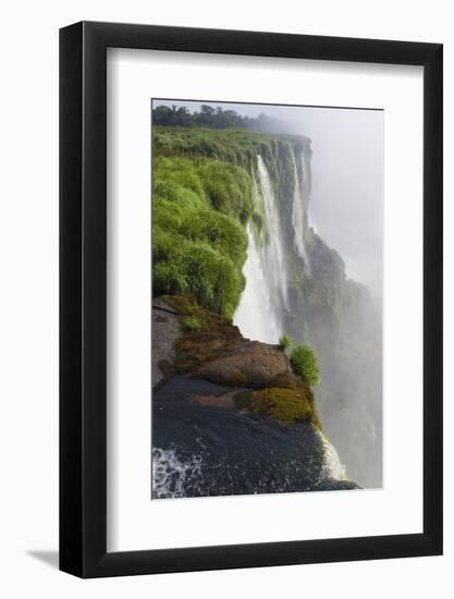 Iguazu Falls from Argentinian side, UNESCO World Heritage Site, on border of Argentina and Brazil, -G&M Therin-Weise-Framed Photographic Print