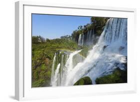 Iguazu Falls from Argentinian side, UNESCO World Heritage Site, on border of Argentina and Brazil, -G&M Therin-Weise-Framed Photographic Print