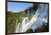 Iguazu Falls from Argentinian side, UNESCO World Heritage Site, on border of Argentina and Brazil, -G&M Therin-Weise-Framed Photographic Print