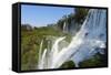 Iguazu Falls from Argentinian side, UNESCO World Heritage Site, on border of Argentina and Brazil, -G&M Therin-Weise-Framed Stretched Canvas