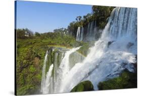 Iguazu Falls from Argentinian side, UNESCO World Heritage Site, on border of Argentina and Brazil, -G&M Therin-Weise-Stretched Canvas