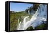 Iguazu Falls from Argentinian side, UNESCO World Heritage Site, on border of Argentina and Brazil, -G&M Therin-Weise-Framed Stretched Canvas