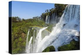 Iguazu Falls from Argentinian side, UNESCO World Heritage Site, on border of Argentina and Brazil, -G&M Therin-Weise-Stretched Canvas
