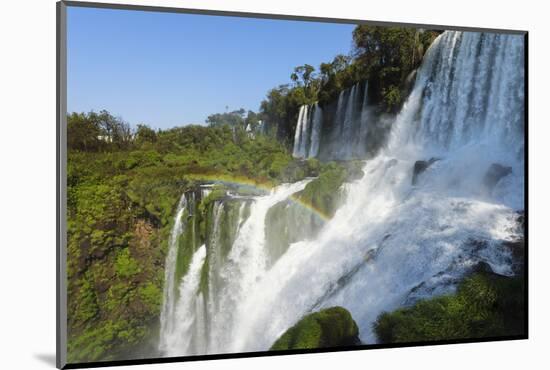 Iguazu Falls from Argentinian side, UNESCO World Heritage Site, on border of Argentina and Brazil, -G&M Therin-Weise-Mounted Photographic Print