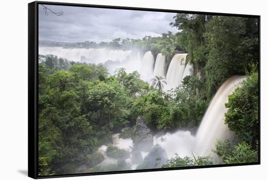 Iguazu Falls, Iguazu National Park, UNESCO World Heritage Site, Misiones Province, The Northeast, A-Stuart Black-Framed Stretched Canvas
