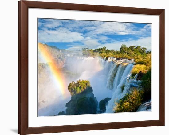 Iguazu Falls, One Of The New Seven Wonders Of Nature. Argentina-pablo hernan-Framed Photographic Print