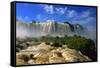 Iguazu Falls, One of the New Seven Wonders of Nature, Devils Throat, Garganta Del Diablo-Vojtech Vlk-Framed Stretched Canvas